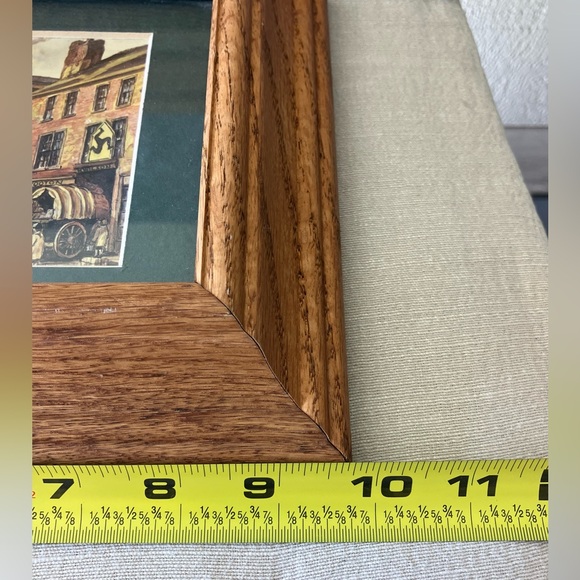 Vintage Wooden Art Framed Prints “Markets” Theme Set of 2 - Picture 9 of 9